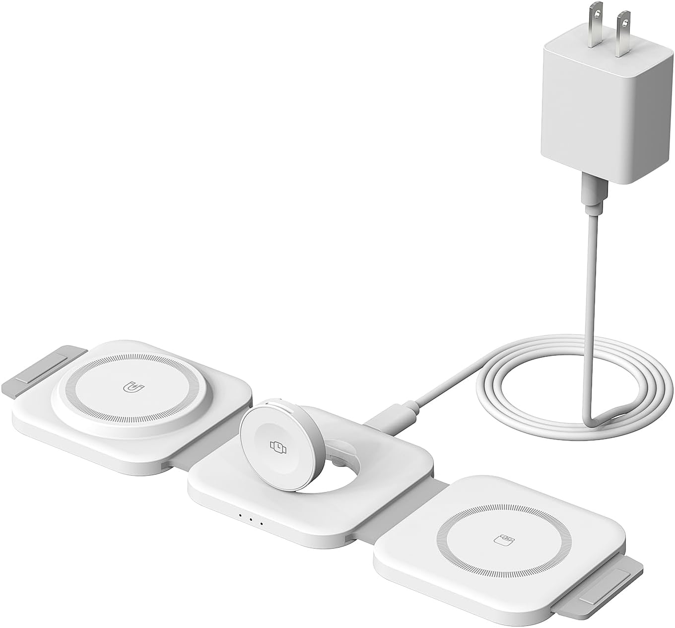 3 in one Foldable Magnetic Wireless Charger Dock