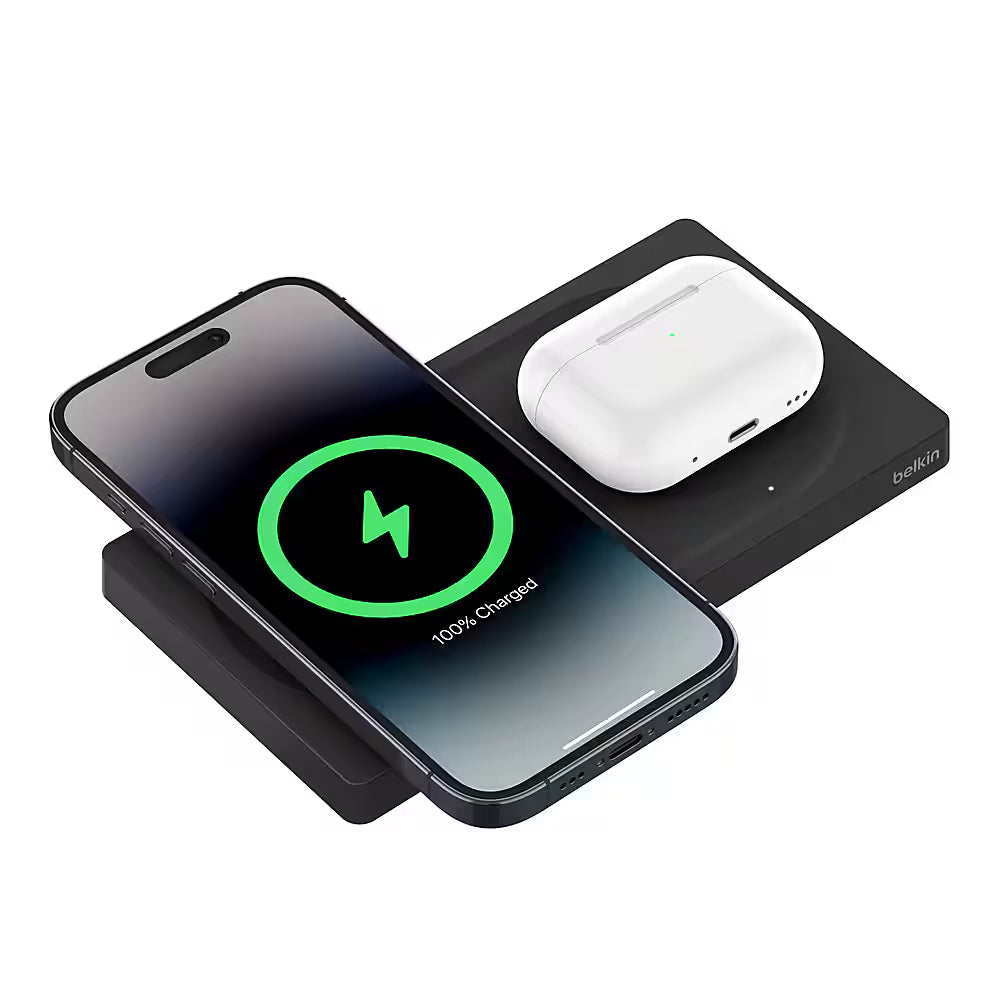 Call Mate 2 in 1 Wireless Charging Station for Mag-Safe, Magnetic Wireless Charger Pad